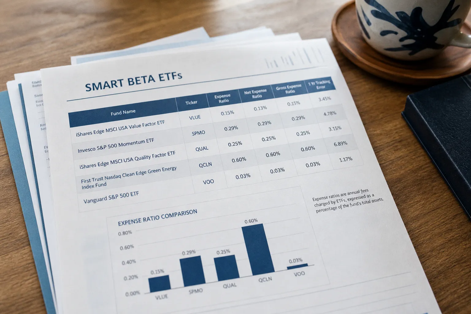 Compare 5 Smart Beta ETFs by Expense Ratio